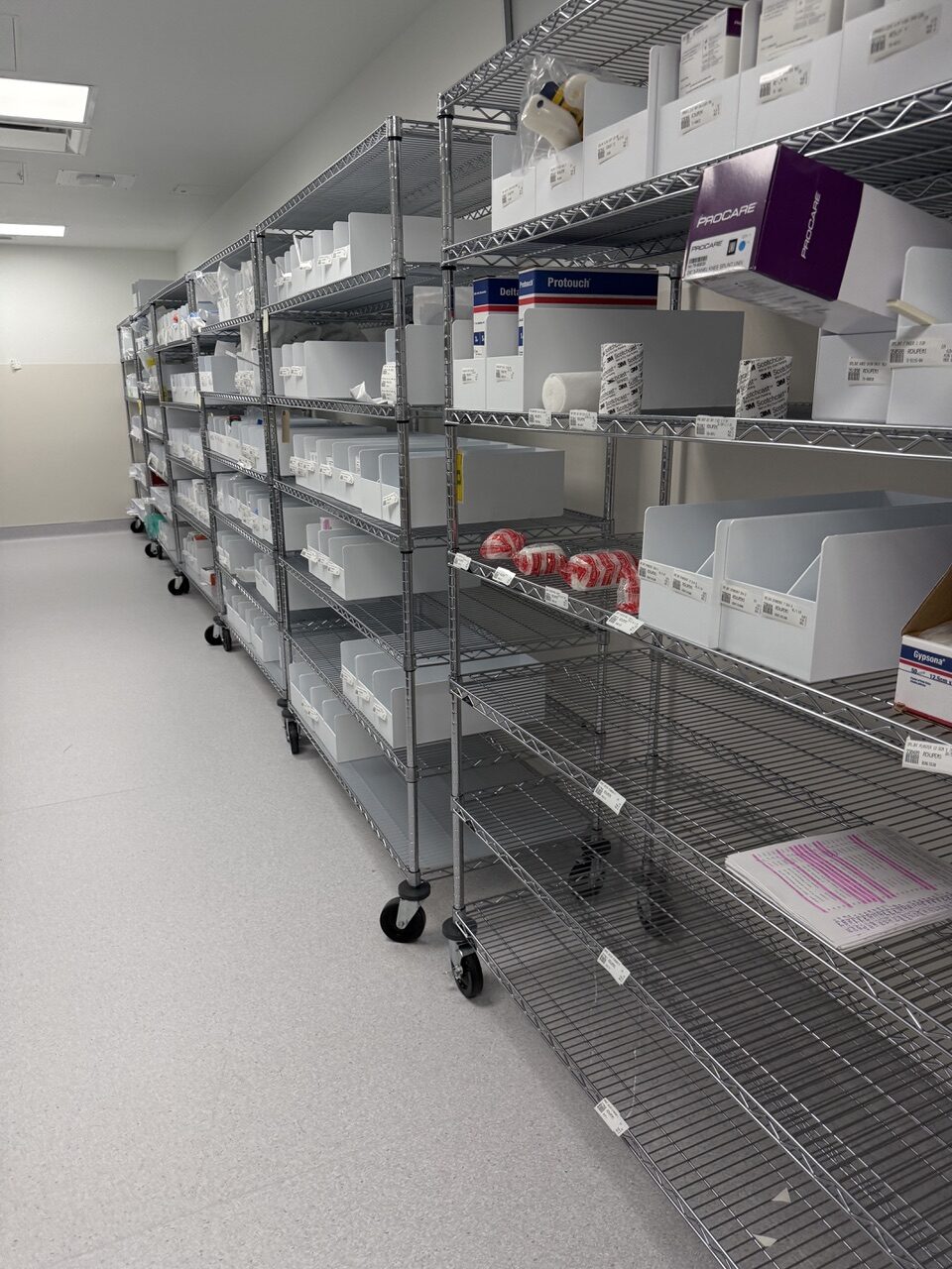 Nicely organized but how many people can reach those top shelves? 