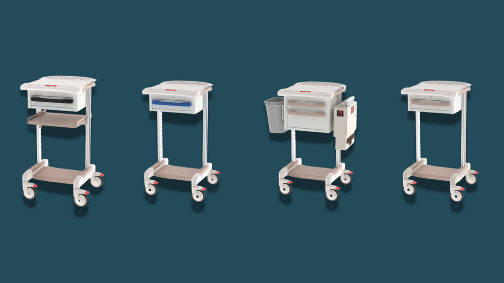 Metro Nimbl line is an extremely versatile line of medical carts available in Canada through Forsyth Healthcare